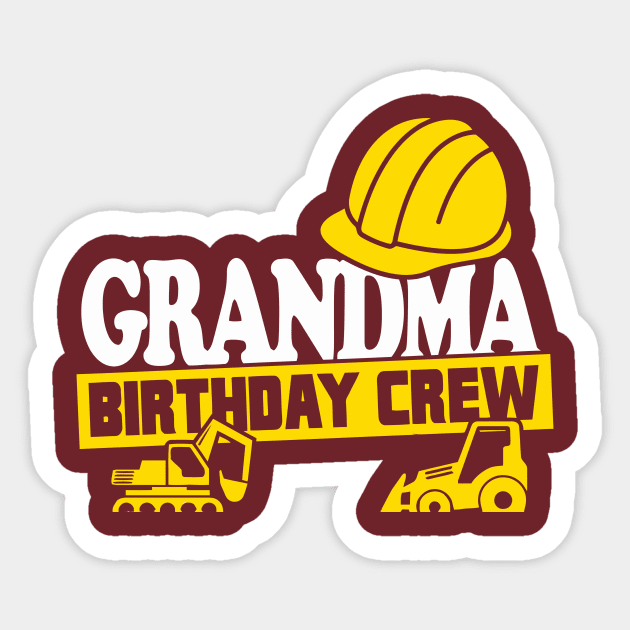 Grandma Birthday crew Sticker by RedLineStore